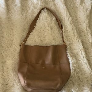 Vegan faux leather shoulder bag